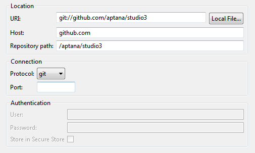 Memilih Source Git Repository
